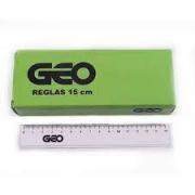 REGLAS CRISTAL GEO 15 CM