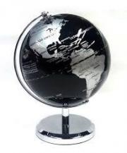 GLOBO/TERRAQ 14CM NEGRO CROMA