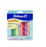 PLASTILINA PELIKAN PASTEL X10