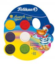 ACUARELA PELIKAN INFANTIL X6U.