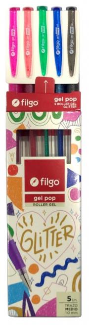 ROLLER FILGO GEL POP X5 GLITTE