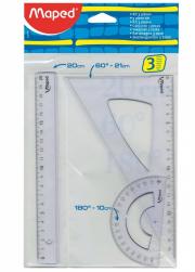 SET DE GEOMETRIA X3 MAPED 20CM